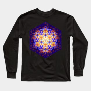 Concentric kaleidoscope pattern Long Sleeve T-Shirt